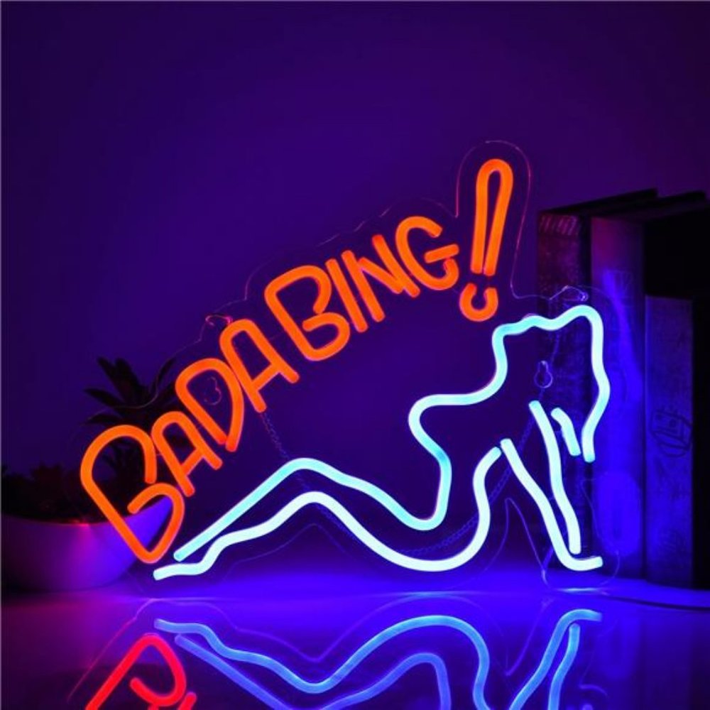 Bada Bing Girls Neon Sign for Wall Décor Dimmable LED Neon Light USB Powered